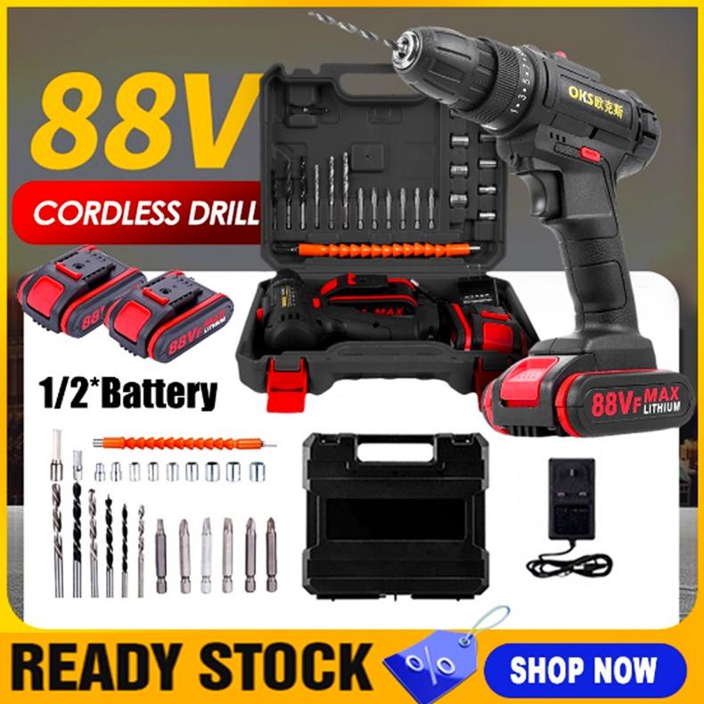 BOR TANPA KABEL / BOR LISTRIK 68V88V-BOR LISTRIK SET-BOR TANGAN LISTRIK-BOR BATERAI-BOR LISTRIK/ MES