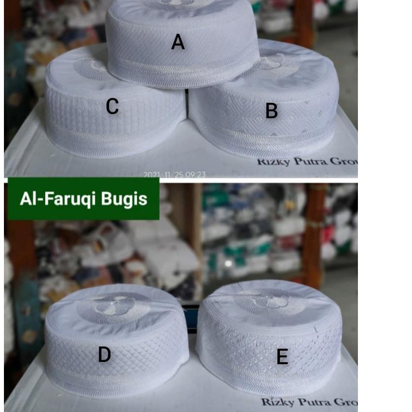 Grosir 10 pcs - Peci Kopiah Madina Bugis Bordir Asli Al Faruque Imnport Bangladesh - Madina bugis SL