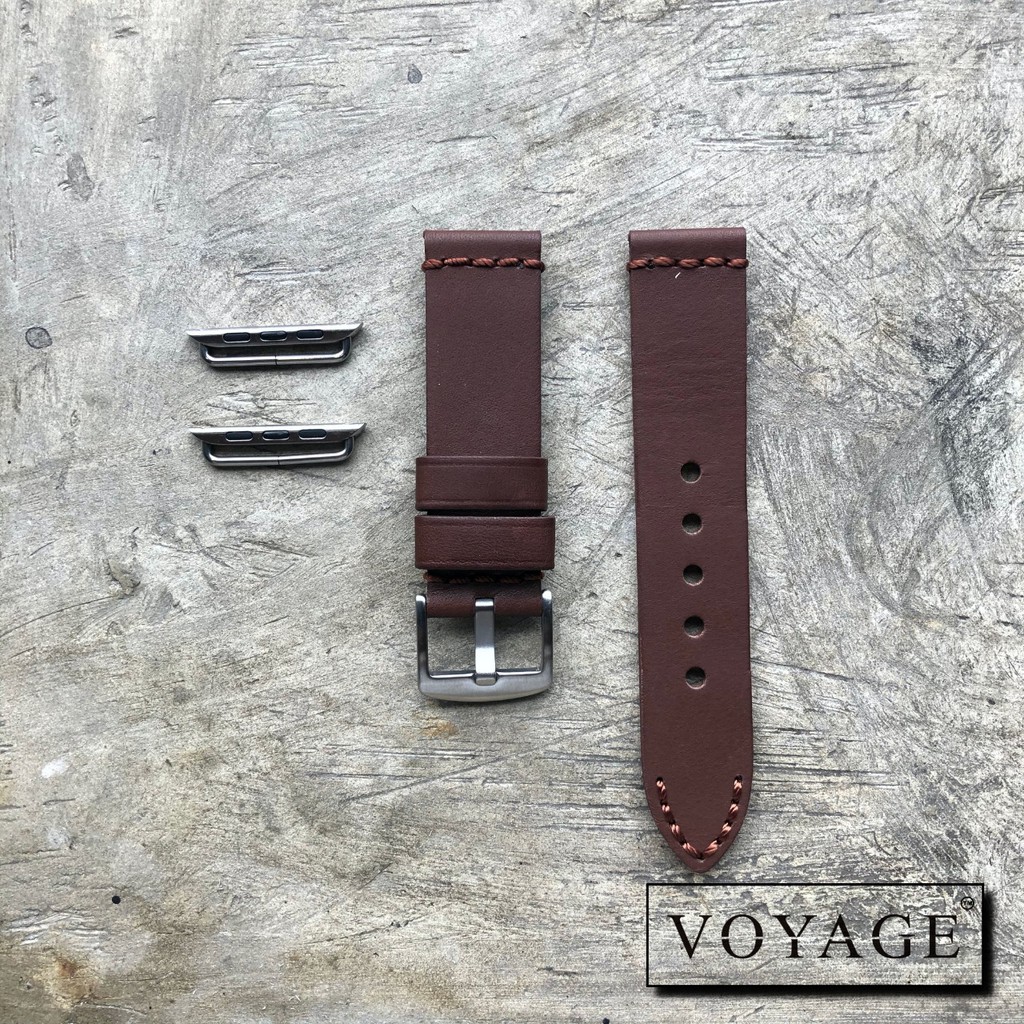 Original strap apple watch band samsung s2 s3 iwo series tali jam tangan kulit asli hitam coklat
