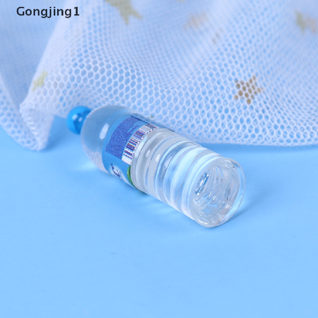 Gongjing1 10pcs Miniatur Botol Minum Mineral Skala 1: 12 Untuk Aksesoris Rumah Boneka