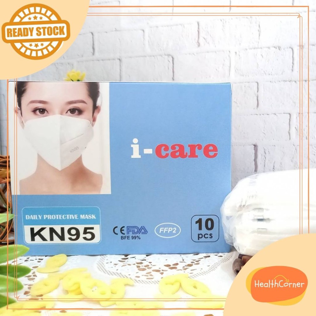 Masker I-Care KN95 Masker N95 Masker KN 95 Masker N 95 Masker Tebal Anti Debu Masker Original i-care Isi 10pcs