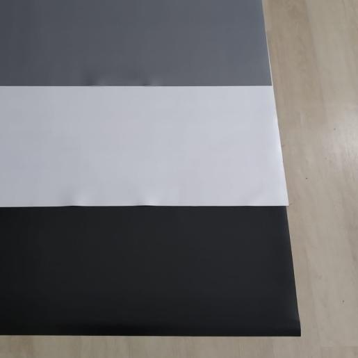 ➭ Vinyl Alva Polos Tebal 1.2mm / Vinyl Lantai Warna Putih - Hitam ➣