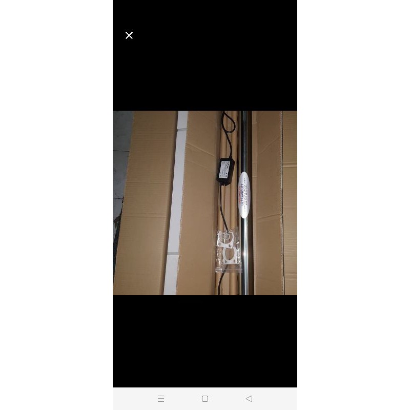 UV 16 gpm lampu UV set 55 Watt lengkap 4 pin