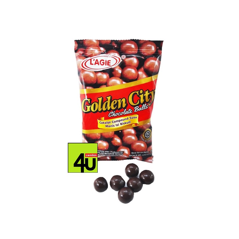 

L'AGIE Golden City - Chocolate Balls - 75g