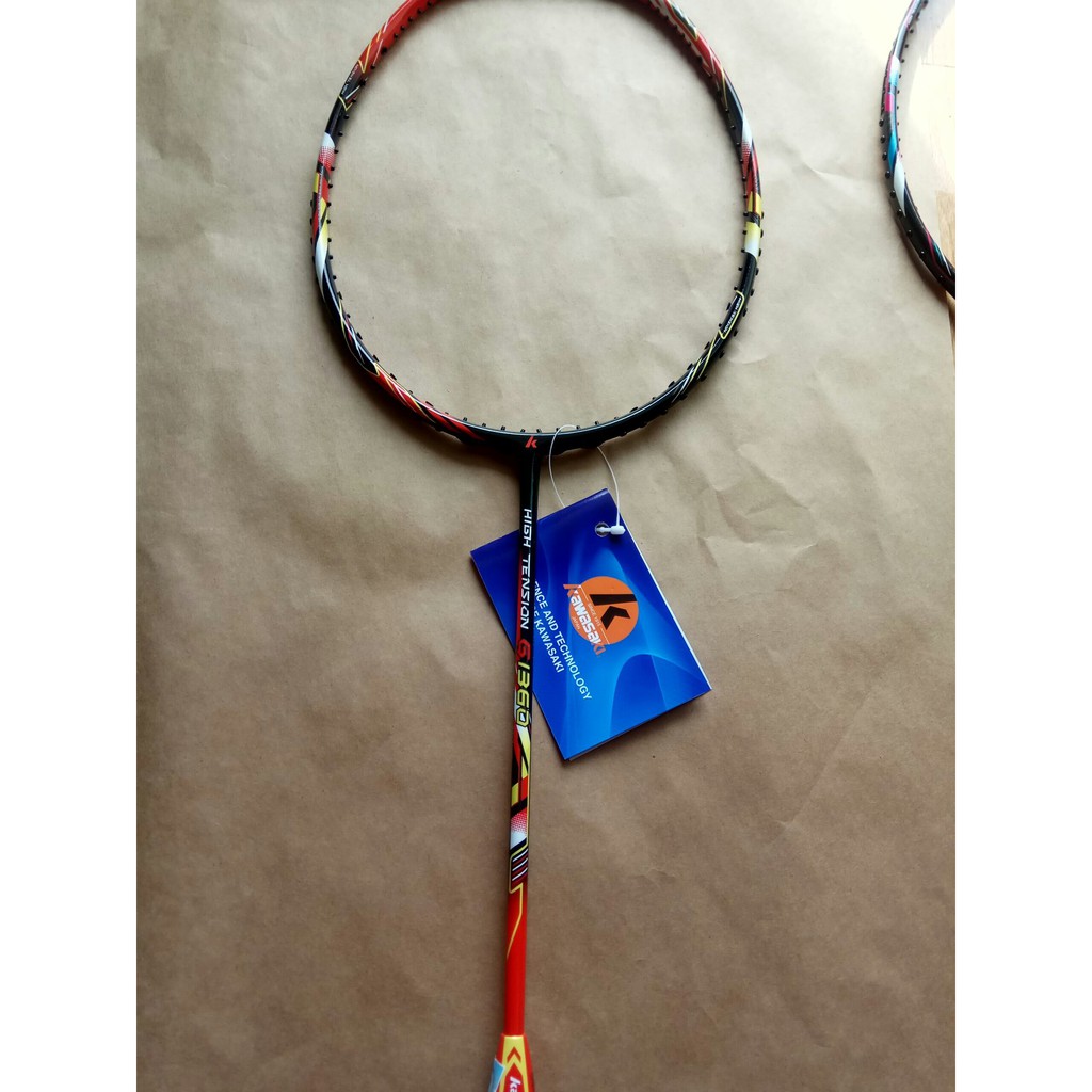 Raket Badminton Kawasaki High Tension G1360 Original 100% Merah