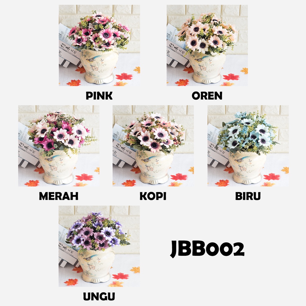 Bouquet bunga JBB002 Artifisial Dekorasi Rumah Happyonshop