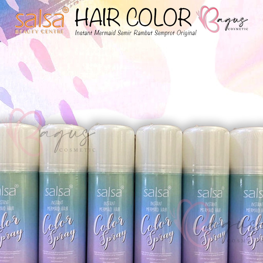 ⭐ BAGUS ⭐ SALSA HAIR COLOR SPRAY | Instant Mermaid Semir Rambut Semprot Original BPOM