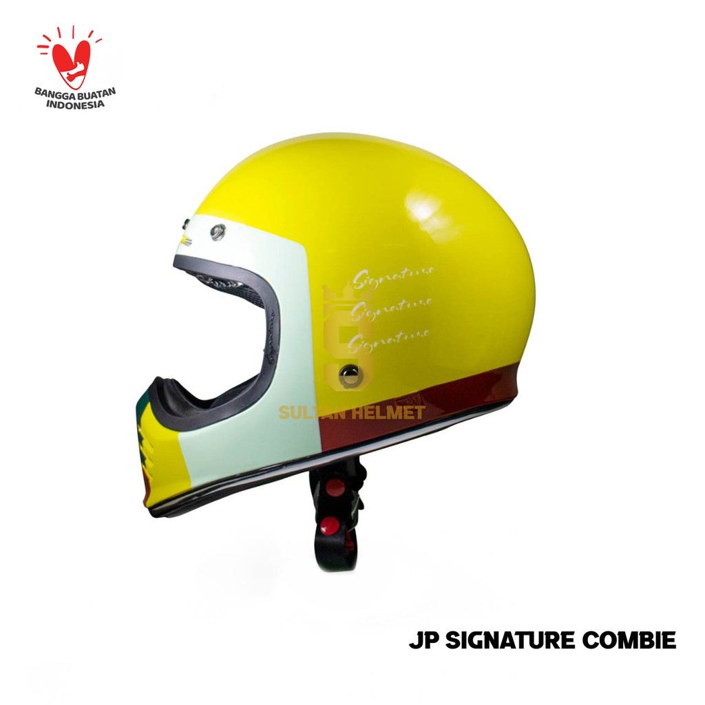 HELM JPX SIGNATURE COMBIE SGN 08 LIMITED EDITION YELLOW LEMON GLOSS