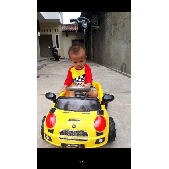 Mainan Anak Mobil Dorong Ride On Mini Cooper SHP SMC 628 Makassar mobil-mobilan