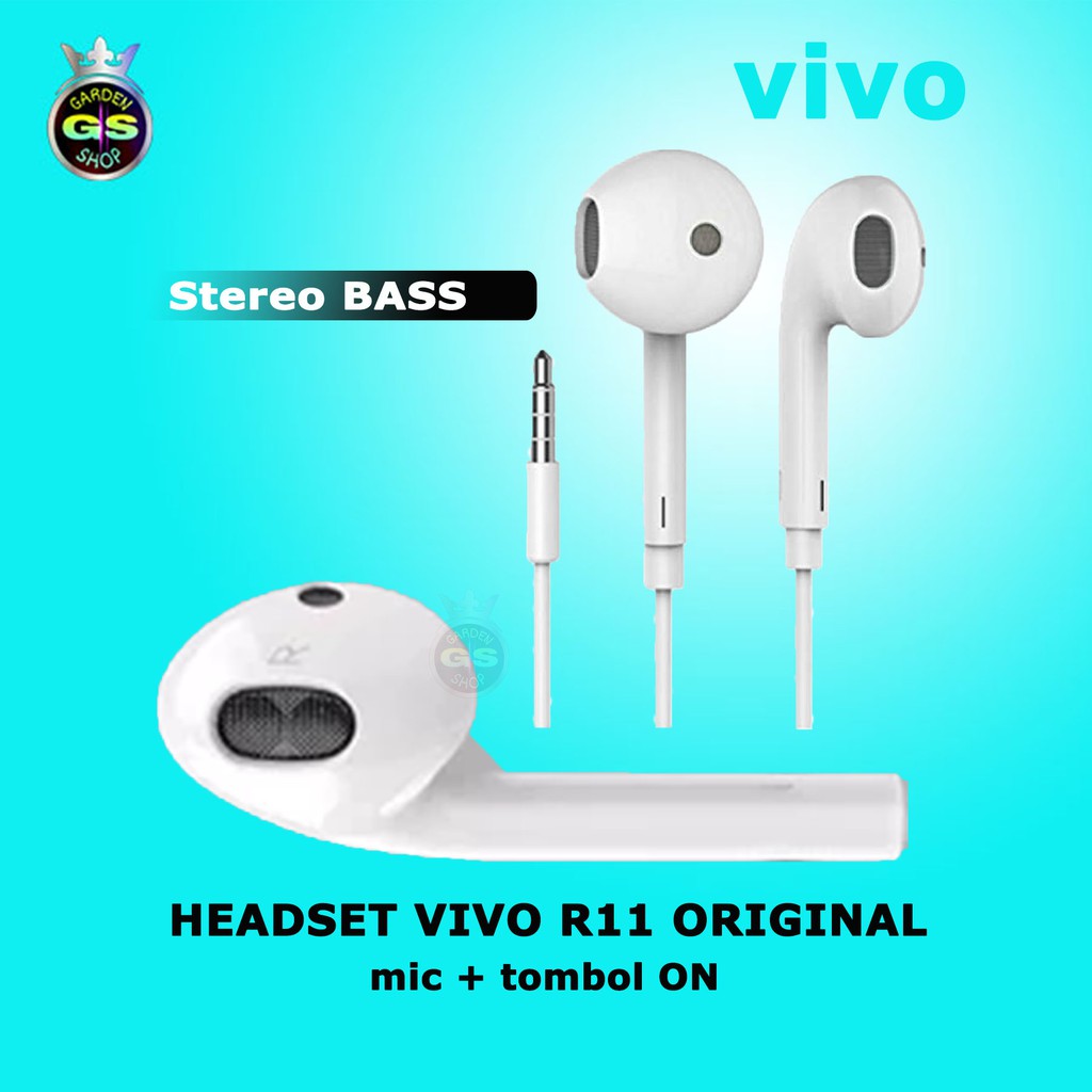 Earphone Headset Handfree VIVO R11 Original Jack3.5mm / Headset Vivo Original