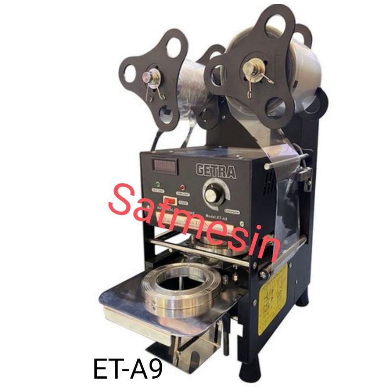 mesin cup Sealer semi otomatis ET-A9 penyegel cup semi automatic getra