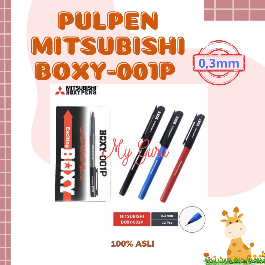 

[PCS] BOLPEN / BOLPOIN / PULPEN MISTSUBISHI BOXY - 001P