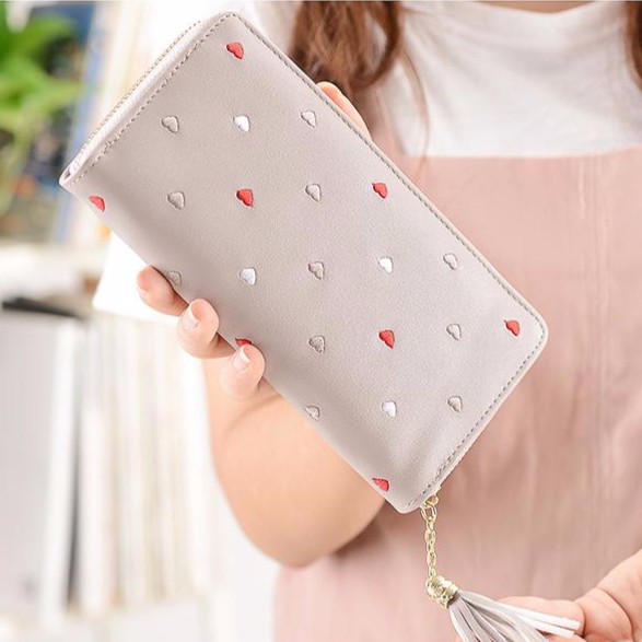 DOMPET LOVE TAOBAO PASTEL - Dompet panjang wanita