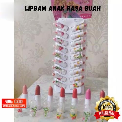 LIPBALM ANAK LIPSTIK MINI RASA BUAH PELEMBAB  #APRIADI AKSESORIS #CASH ON DELIVERY COD #HARBOLNAS #S