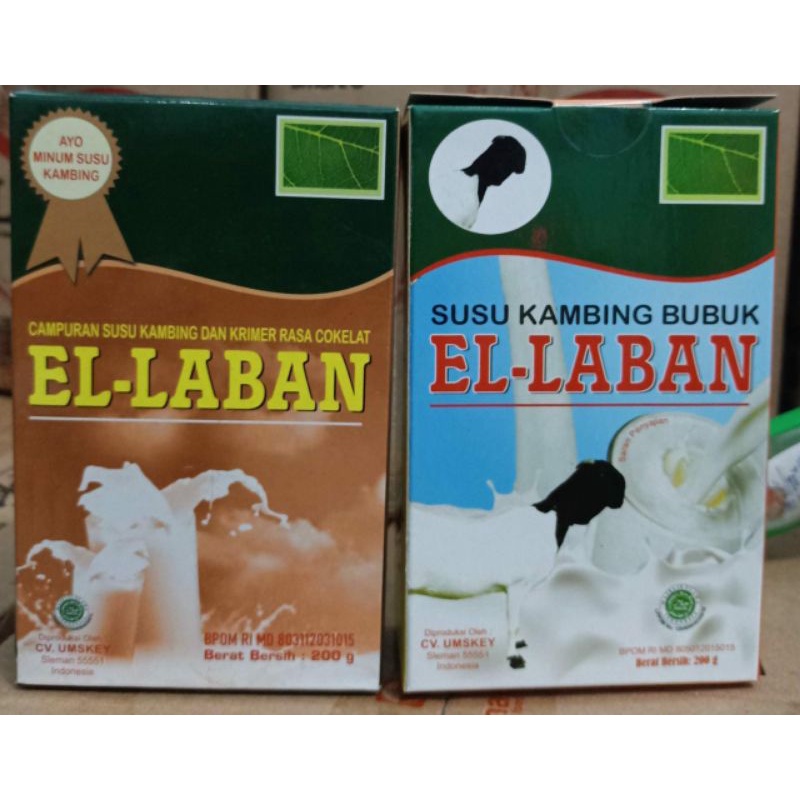 

susu bubuk el - laban 200g rasa vanila n cokelat