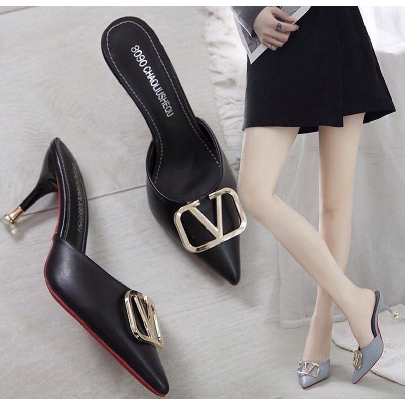 Heels Z1983  sepatu sendal wanita import realpict