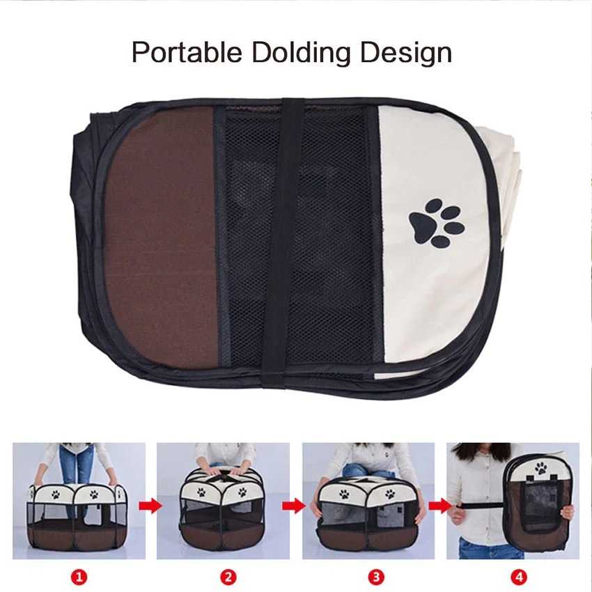 Kandang Lipat Hewan Peliharaan Anjing Kucing Foldable pet Cage