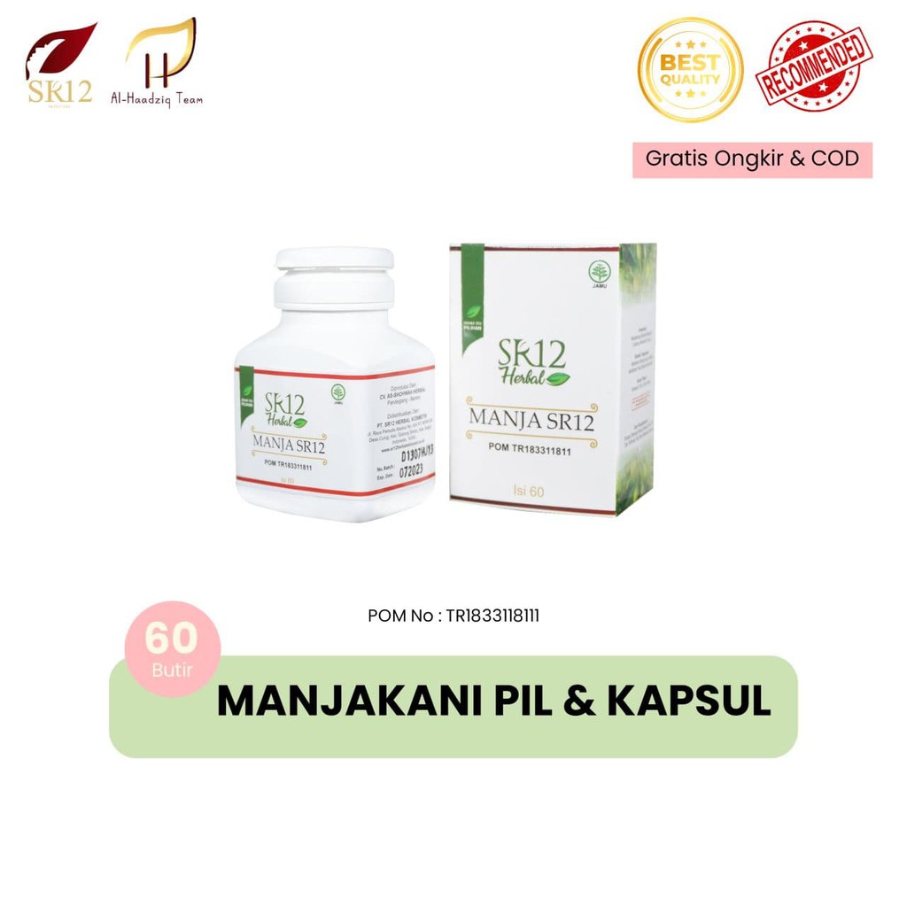 SR12 MANJAKANI ORIGINAL MANJAKANI SR12 MELANCARKAN HAID MENGURANGI KEPUTIHAN AMAN HALAL BPOM