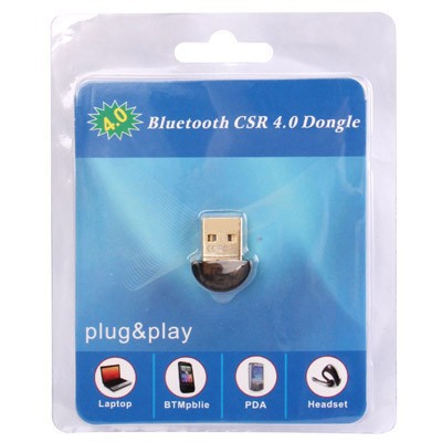 Golden Plated USB Bluetooth Receiver Adapter V4.0 Chipset CSR8510