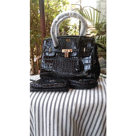 tas impor H croco Hitam