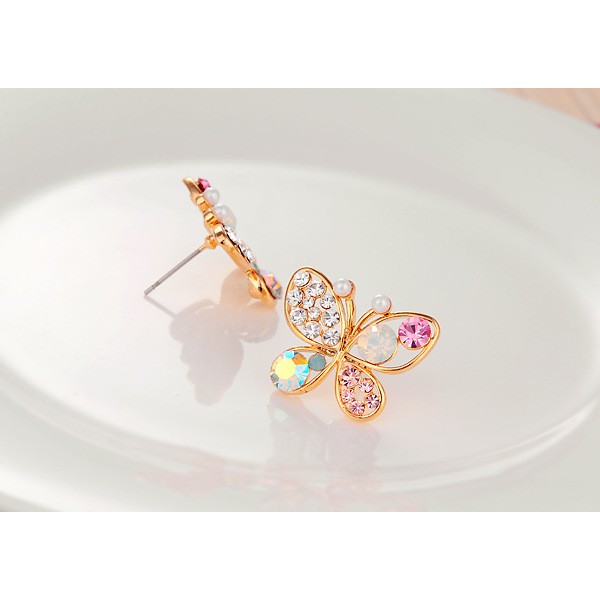 OILA anting diamond kupu Korean jewelry butterfly earrings (2d3)&amp;(3D3) jan092
