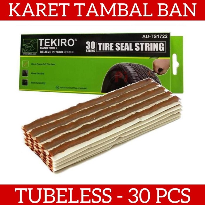 Isi 30 Pcs TEKIRO Refill Tire Keret Tambal Ban Bocor Tubeless Tubles