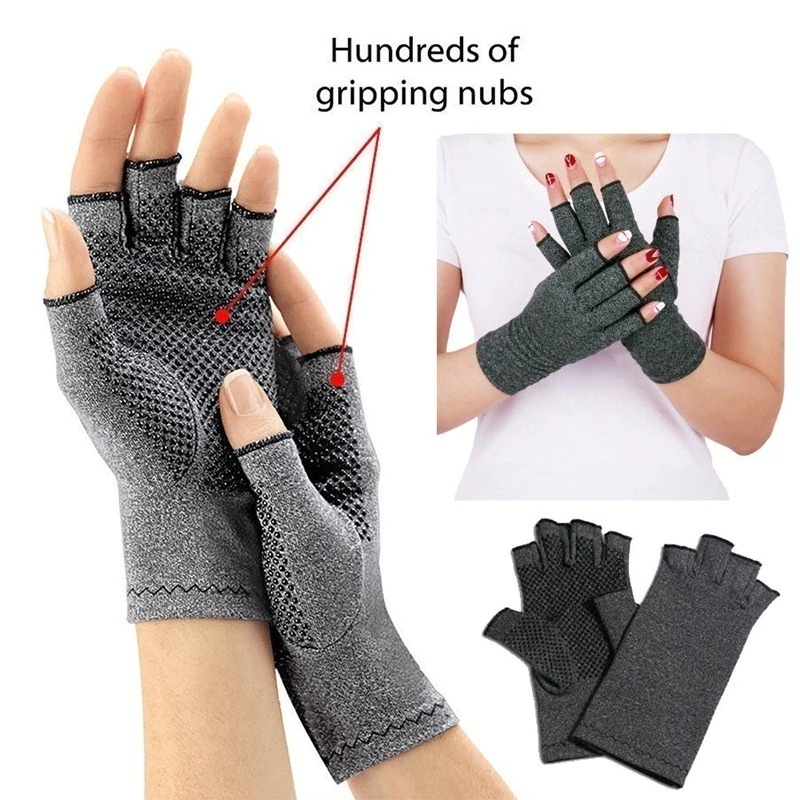 Sarung Tangan Terapi Arthritis Glove Therapy Comfortable - AY337 - Gray