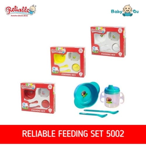 SS - 6 in 1 Feeding Set Reliable Murah / Tempat Makan Bayi Reliable / Tempat Makan Bayi Murah