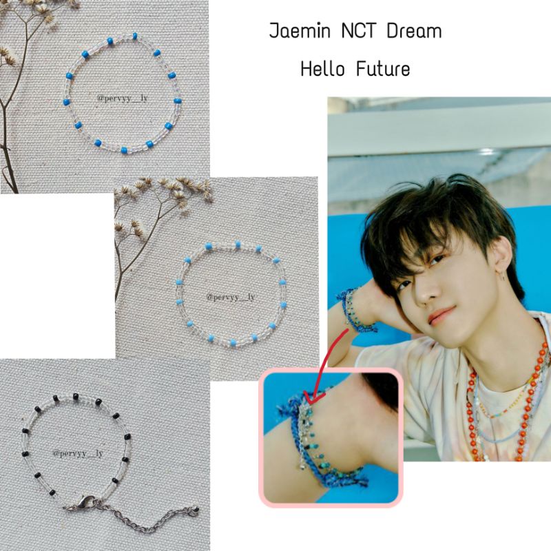 Jaemin NCT Dream Hello Future Bracelet - Gelang KPOP NCT - Gelang Manik Beads