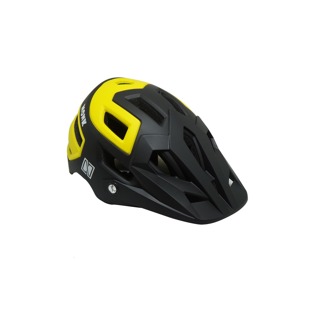 HELM NAUTILUS MONK MATT BLACK-YELLOW