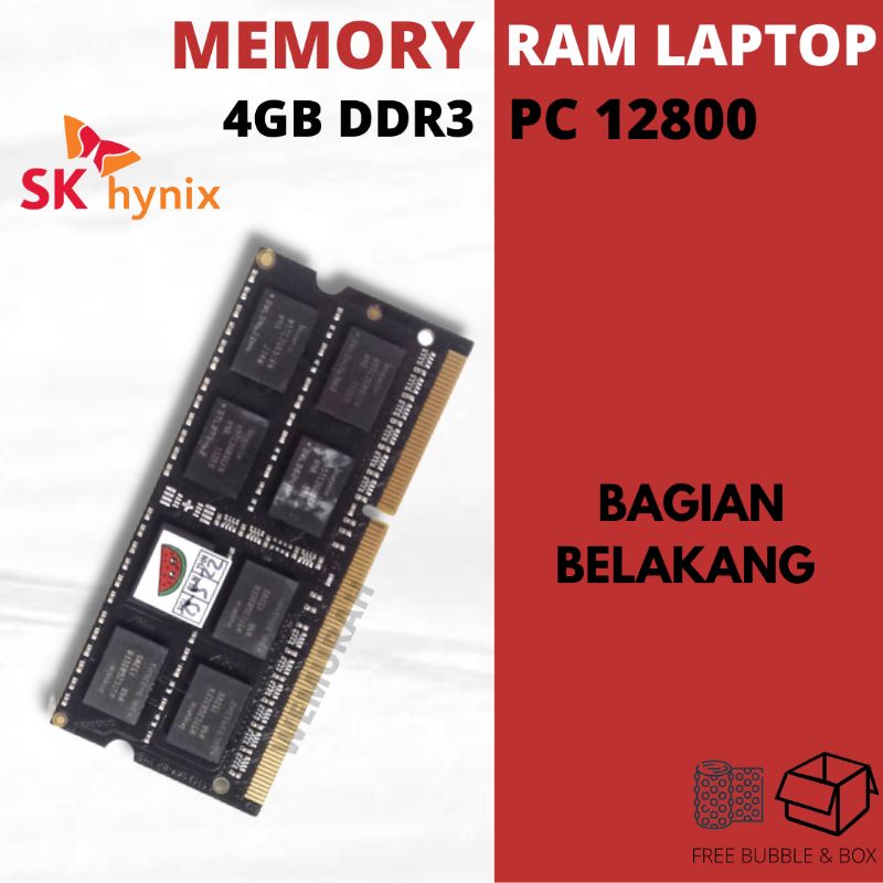 Memory RAM 4GB DDR3 PC 12800 - RAM Longdimm/Komputer/PC - RAM Sodimm/Laptop/NB