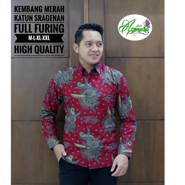 Batik KEMBANG FULL FURING Katun Halus Ori Solo