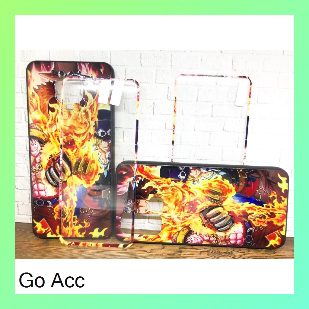 Softcase Tempered Glass karakter Oppo A1k, Realme C2 A31 A33/A53 A3S/C1 A52/A72/A92/V5 A11k A12 A5s A7 2 U1 U2 5/5i/5S/C3 5 Pro 7 7i/c17 C11 C12 C15 Samsung J2 Prime Vivo Y11/Y12/Y15/Y17 Y30/Y30I/Y50 Y91C Xiaomi Redmi 3 3S 5A 8A 9 9C Note HCTG 26 27