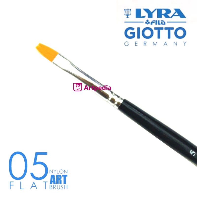 

Kuas Lyra Pipih 05 - Lyra Taklon Art Brush Flat No.05 - Kuas Lukis Lyra - Lyra Art Brush Flat No. 05