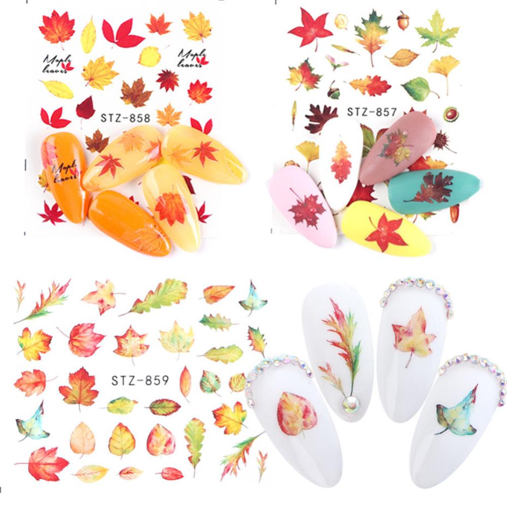 Timekey Stiker Kuku Motif Kupu-Kupu / Bunga Untuk Dekorasi Nail Art / Manicure A5K5