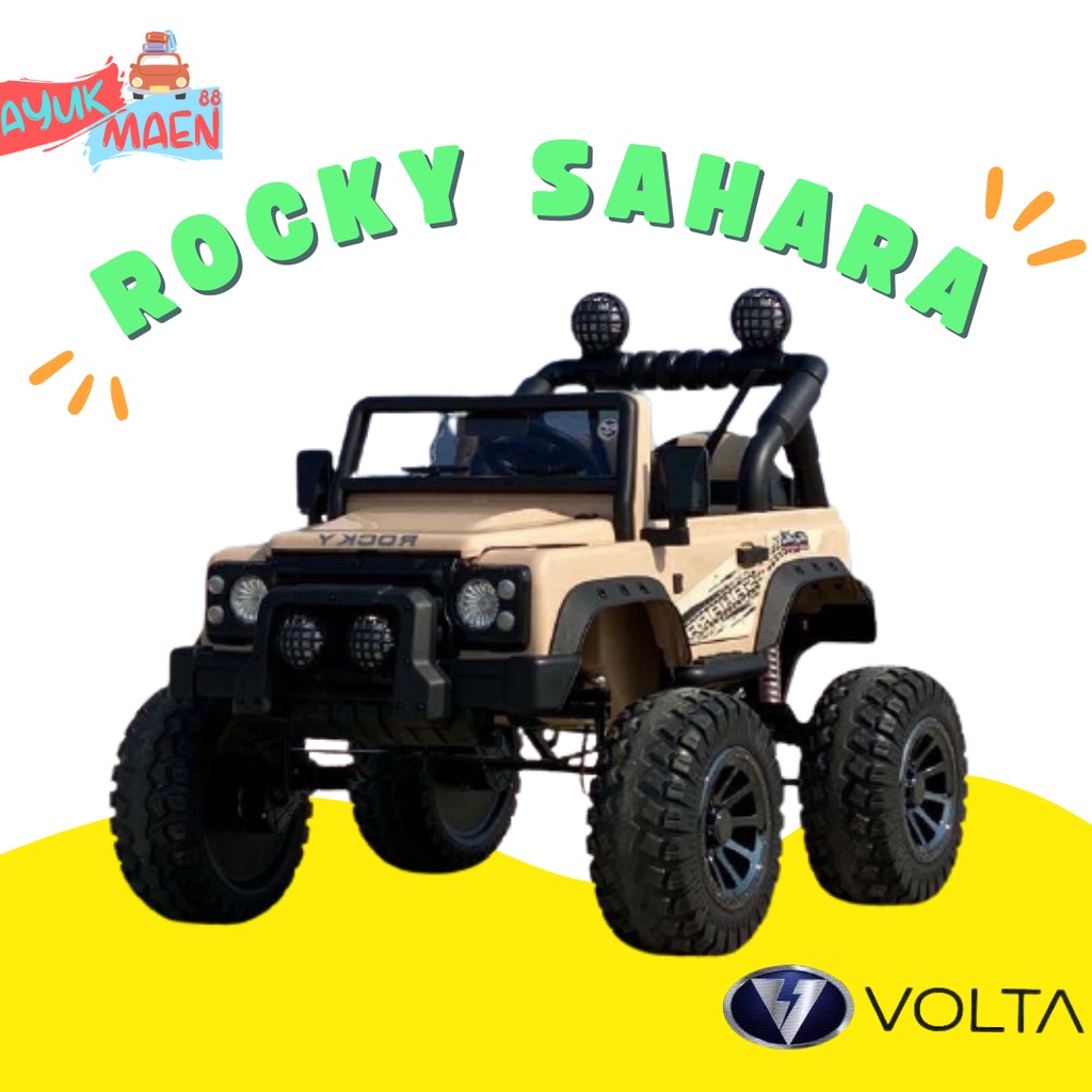 Maenan Mobilan Aki Anak ROCKY VOLTA 5008 MONSTER SAHARA - Mainan Mobilan Aki Remote Control