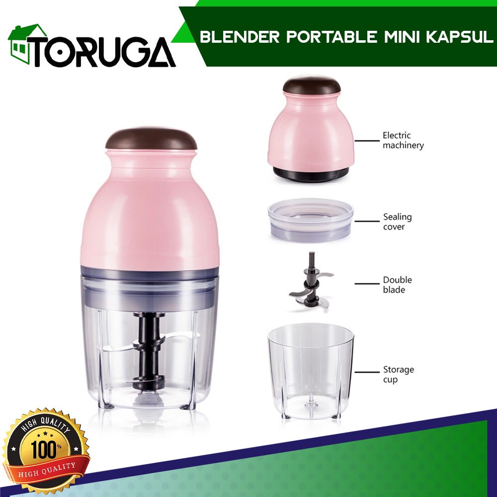 Blender Capsule Mini Portable Cutter Quatre Hand Juicer Model Kapsul Serbaguna