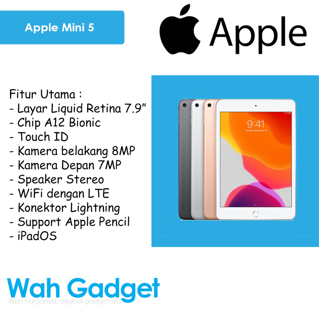 iPad Mini 5 64GB Wifi/Cellular Garansi 1 Tahun | Shopee