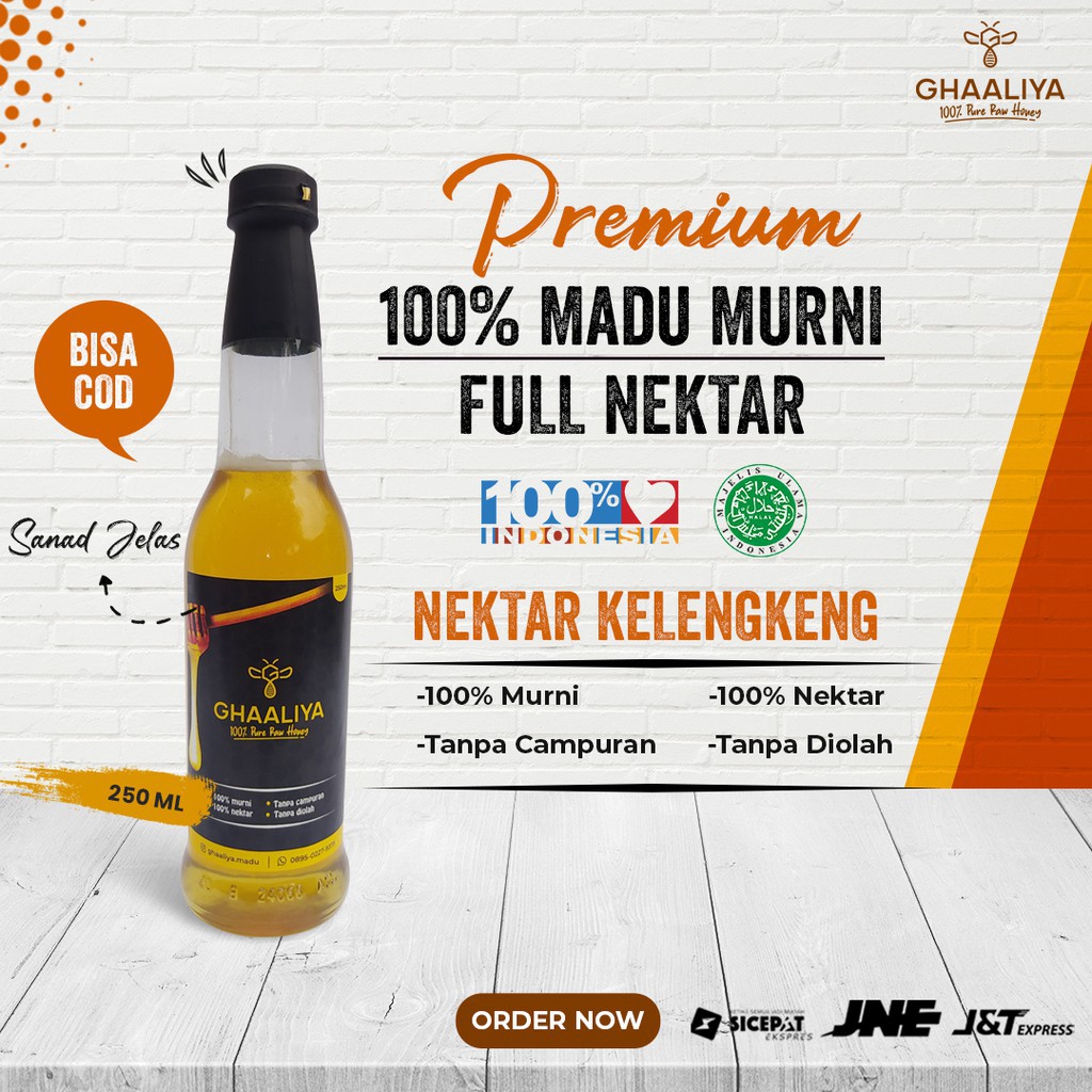 

Madu Ghaaliya Nektar Bunga Kelengkeng 250ml