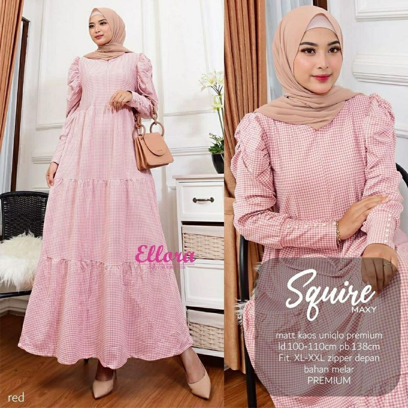 Squire Maxy, maxi dress, dress muslim, gamis, gamis cantik, gamis wanita, gamis modis, gamis lebaran