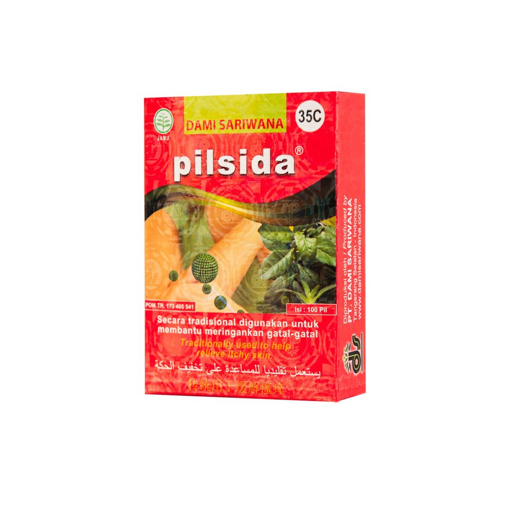 Obat Herbal PILSIDA 100 Pil Meringankan Masalah Kulit Gatal, Bisul, Jerawat [TWINPACK]-2