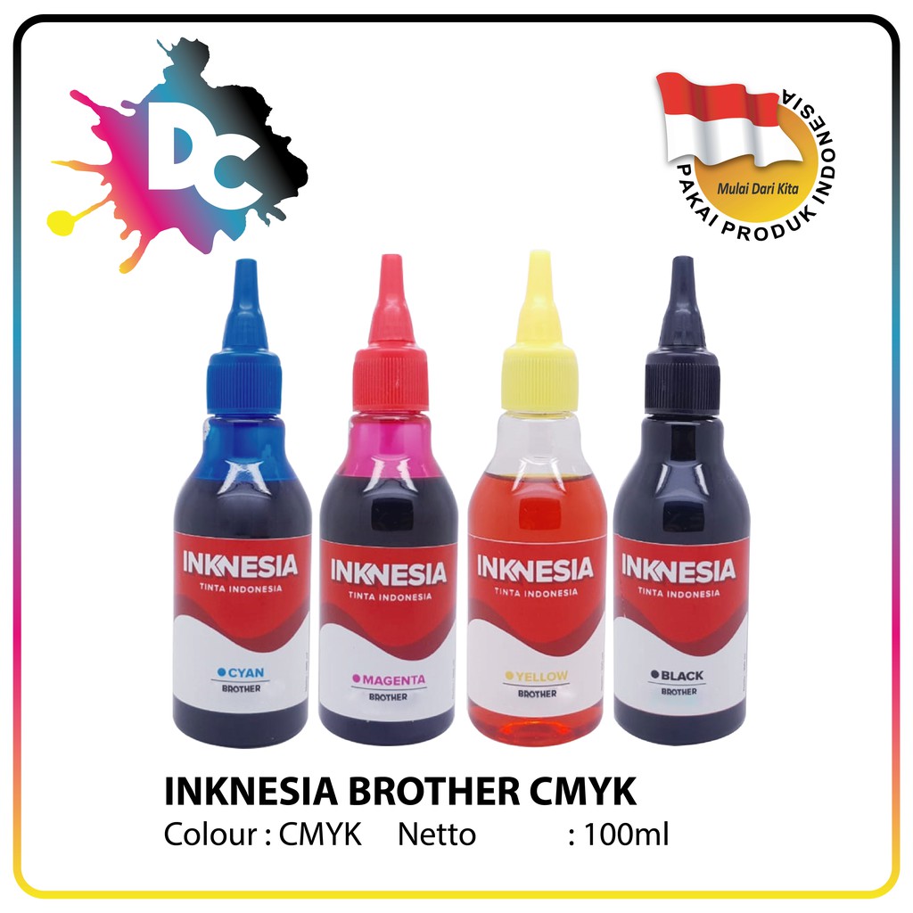 Tinta Refill Inknesia Isi Ulang Botol Infus J100 LC38 LC39 / BT6000/BT5000 100ml