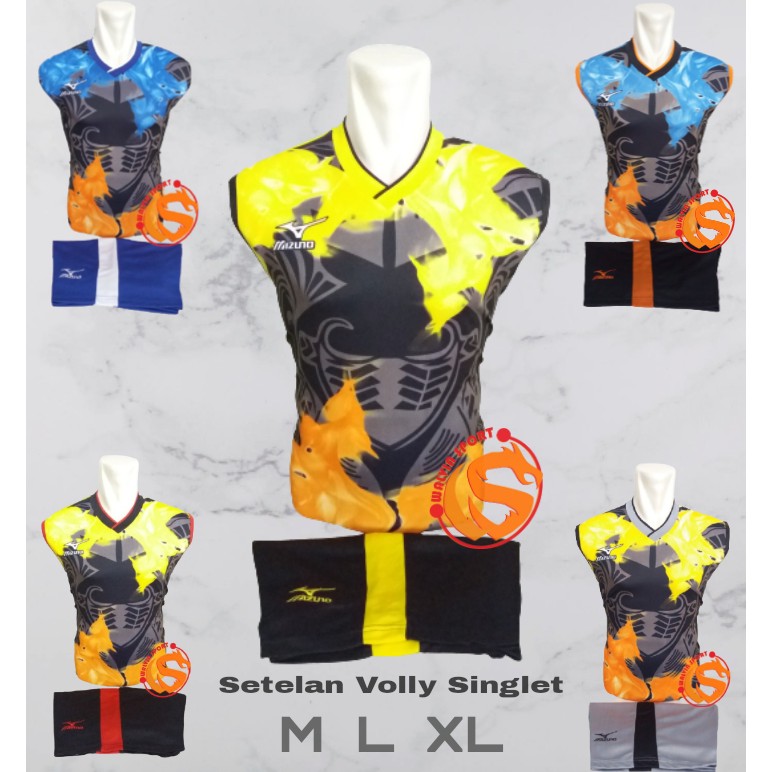 (WALVIN SPORT) SETELAN VOLLY VOLI SINGLET TERBARU BAJU VOLI PRINTING - JERSEY VOLI TERBARU