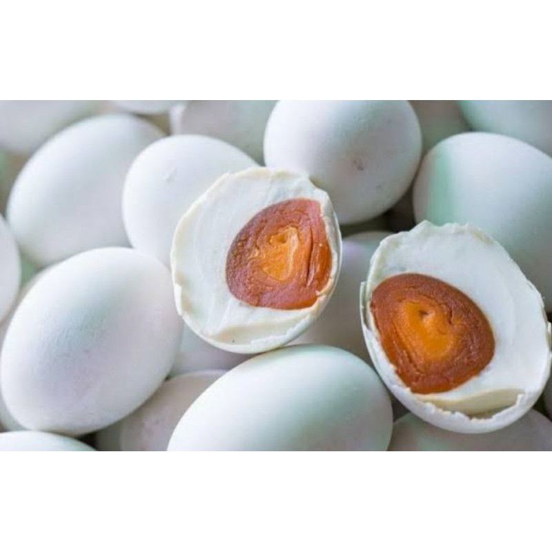 Telur Bebek Asin Mentah (warna putih)
