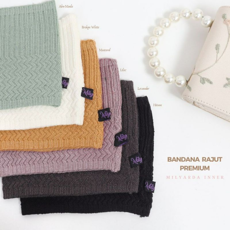 Premium Bandana rajut tebal annisa