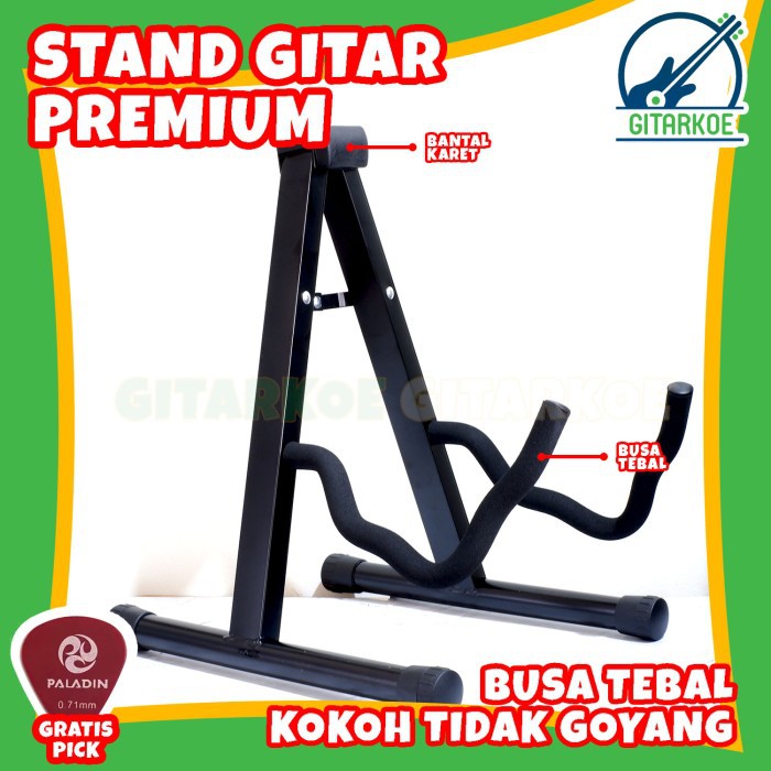 Stand Gitar / Dudukan Gitar Akustik Klasik Elektrik Premium Import