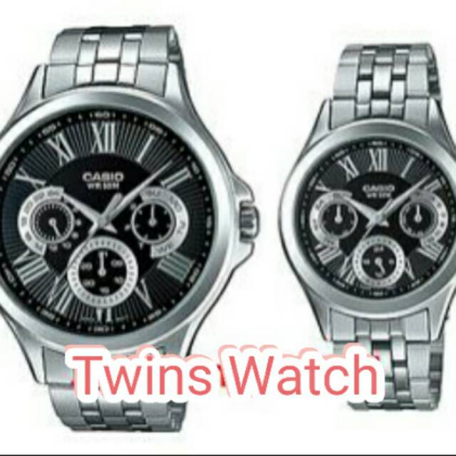 Jam Tangan Casio Original Couple Pria&amp;Wanita MTP-E308D-1A &amp; LTP-E308D-1A (Harga Sepasang)