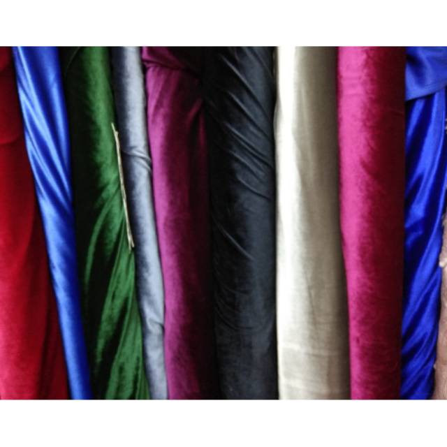 KAIN BLUDRU POLOS TEBAL NO STREACH