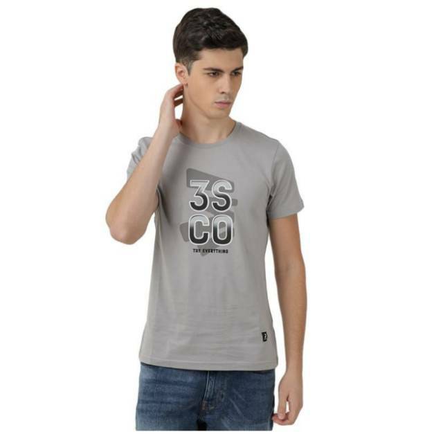 Kaos pria branded original 3second size XL