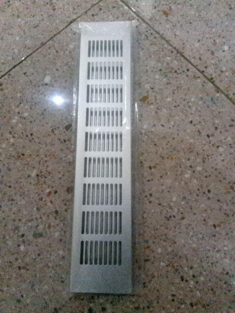 Lobang Angin Aluminium 8 X 40 Cm/lubang Hawa/saringan Udara/ventilasi Lemari